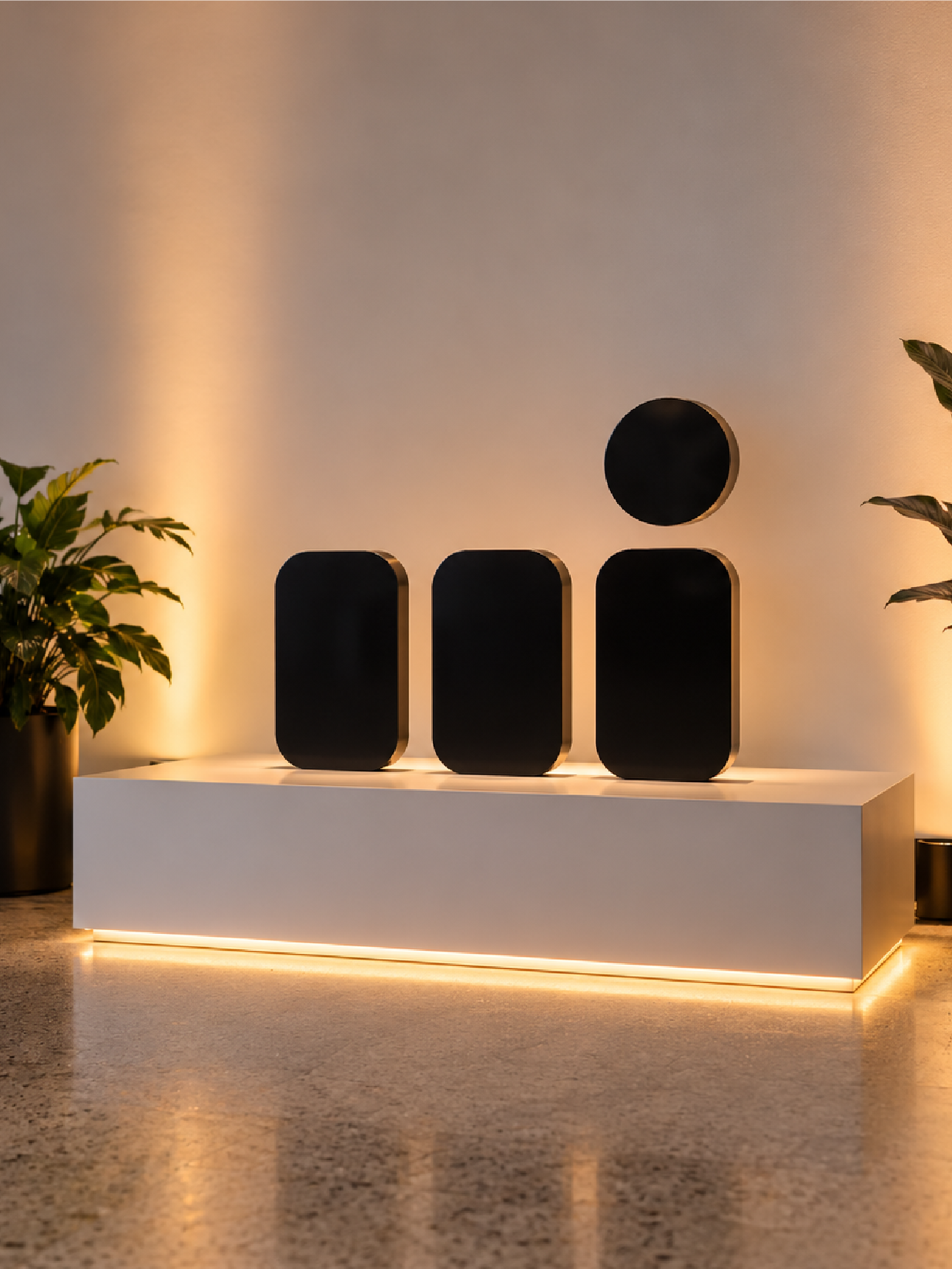 3D illuminated logo signage